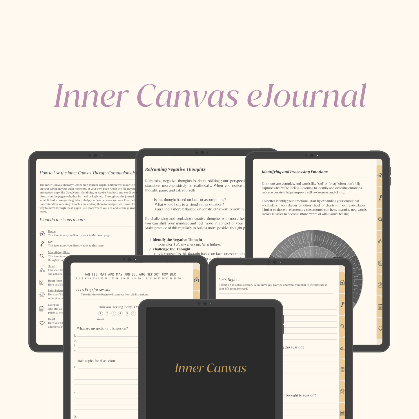 DIGITAL - Inner Canvas: Guided Therapy Companion Journal