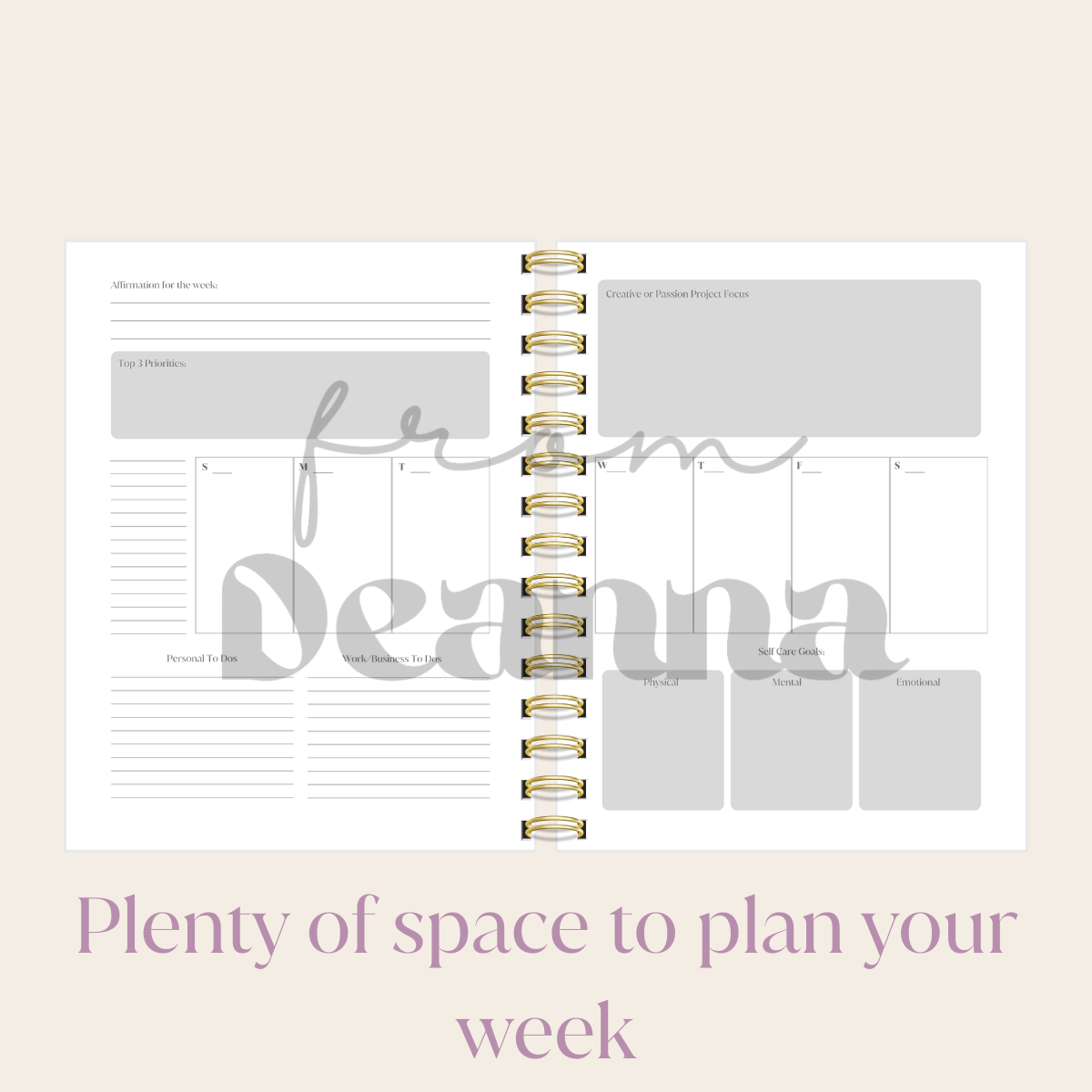 Daily Reflection Planner - 4 Months