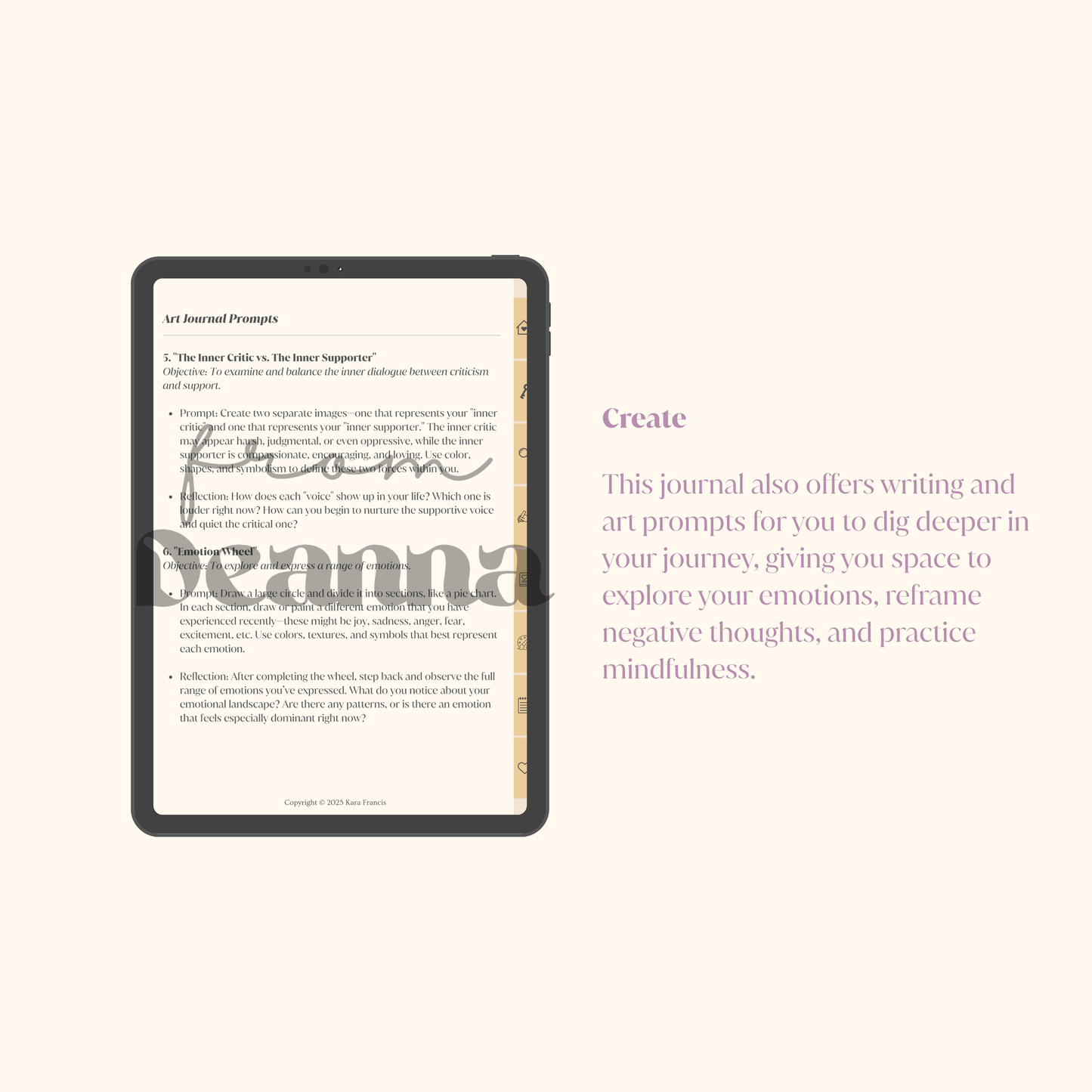 DIGITAL - Inner Canvas: Guided Therapy Companion Journal