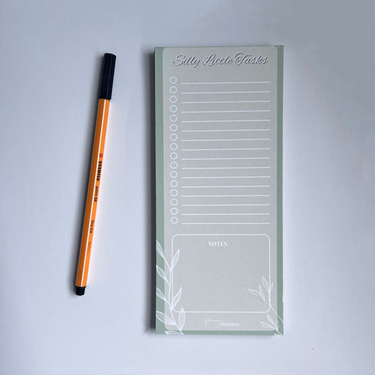 Silly Little Tasks Skinny Notepad - Calm Edtion